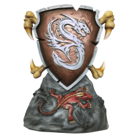 MM CRAFTS Drachenschild mit Sockel