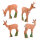 IBB 3D Groupe de chevreuils avec bélier - 4 animaux
