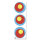 Blason | Cible de formation pour arc - triple - 40cm