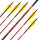 Flèche complète | BLACK EAGLE Outlaw .005 - carbone - plumes naturelles - emplumé en usine - pack de 6