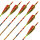 Flèche complète | BLACK EAGLE Vintage Crested .005 - Carbone - emplumée en usine - Pack de 6