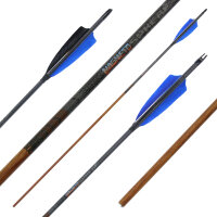 36-40 lbs | [Recommandation] Flèche en carbone | MagnetoSPHERE - avec plumes naturelles | Spine 500 | 32 pouces
