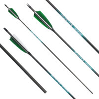 31-35 lbs | [Prix conseillé] Flèche en carbone | SPHERE Hunter Pro - avec plumes naturelles | Spine 600 | 32 pouces