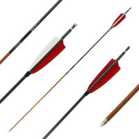 41-55 lbs | [Empfehlung] Carbonpfeil | MagnetoSPHERE Slim - mit Naturfedern - Spine: 400 | 32 Zoll