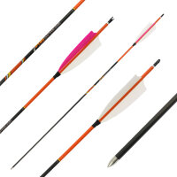 jusqu'à 20 lbs | Flèche en carbone | PyroSPHERE Slim - avec plumes naturelles - Spine: 1200 | 28 pouces
