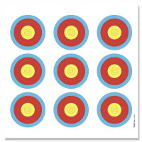 Cible de formation | 3x triple Blason réduit