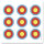 Cible de formation | 3x triple Blason réduit