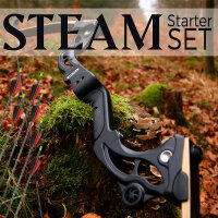 Ein schwarz-brauner Special Drake Steam Take-Down...