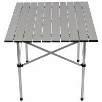 FOX OUTDOOR Table de camping à roulettes - Alu -...