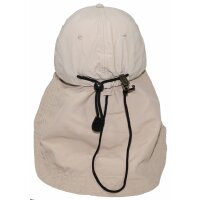 FOX OUTDOOR Cap - Sahara - beige - protection longue du cou