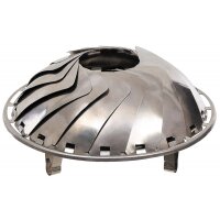 FOX OUTDOOR Bol à feu - pliable - acier inoxydable - env. 27 x 8 cm