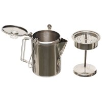 FOX OUTDOOR Cafetière - avec percolateur - Acier...