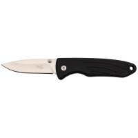 FOX OUTDOOR couteau pliant - une main - noir - manche TPR
