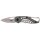 FOX OUTDOOR Couteau pliant - Piccolo - une main - manche métal perforé