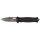 FOX OUTDOOR Couteau pliant - Snake - une main - noir - manche métal
