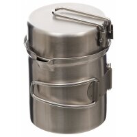 FOX OUTDOOR Batterie de cuisine - Acier inoxydable -...