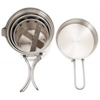 FOX OUTDOOR Kit de cuisson - Travel - Acier inoxydable