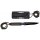 FOX OUTDOOR Messer - Action II - schwarz - Griff umwickelt - Scheide