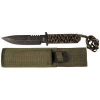 Couteau FOX OUTDOOR - lame fixe - camouflage - manche...