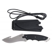 Couteau FOX OUTDOOR - lame courbe - manche plastique -...