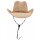 FOX OUTDOOR Strohhut - mit Kinnband - hellbraun