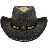 FOX OUTDOOR Chapeau de paille - Texas - avec ruban pour...