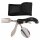 FOX OUTDOOR Couverts de poche - 4 en 1 - noir - divisible