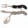 FOX OUTDOOR Couverts de poche - 4 en 1 - noir - divisible