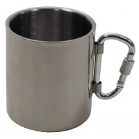 FOX OUTDOOR Tasse - Edelstahl - Karabiner - doppelwandig...