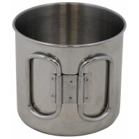 FOX OUTDOOR Tasse - Edelstahl - Klappgriffe - ca. 450 ml