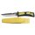 FOX OUTDOOR Tauchermesser - gelb-schwarz - Gummigriff - Scheide