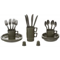 MFH Camping vaisselle en plastique - 26-pièces -...