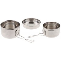 MFH CZ Batterie de cuisine - Acier inoxydable - 3...
