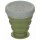 MFH gobelet pliable - avec couvercle - silicone - olive - 200 ml