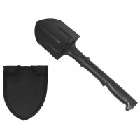 MFH Spatule de campagne - manche en nylon - noir