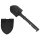 MFH Spatule de campagne - manche en nylon - noir