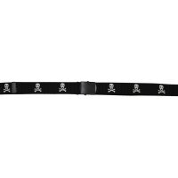 Ceinture MFH - tête de mort - noir - environ 3 cm