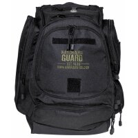 MFH HighDefence US Rucksack - NATIONAL GUARD - schwarz