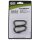 MFH Karabiner - Schraubverschluss - Ø 6 mm x 6 cm - 2er Pack - oliv
