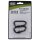 MFH Karabiner - Schraubverschluss - Ø 6mm x 6cm - 2er Pack -schwarz