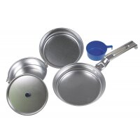 MFH Batterie de cuisine - Deluxe - Alu - Poêle -...