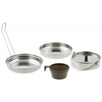 Batterie de cuisine MFH - acier inoxydable - 5 pièces