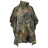MFH Poncho - Rip Stop - camouflage - environ 144 x 223 cm