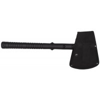 MFH Tomahawk - Tactical -noir - manche plastique - fourreau