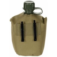 Gourde en plastique MFH US - 1 l - housse - coyote tan -...