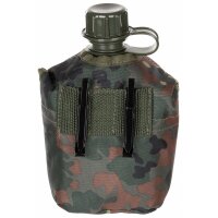 Gourde en plastique MFH US - 1 l - housse - camouflage -...