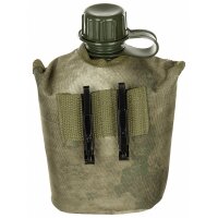 Gourde en plastique MFH US - 1 l - housse - HDT-camo FG -...