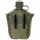 Gourde en plastique MFH US - 1 l - housse - olive - sans BPA
