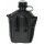 Gourde en plastique MFH US - 1 l - housse - noir - sans BPA