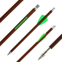 BSW Wood - Flèches darbalète en carbone aspect bois - 7,5 pouces - fait main - pour Cobra System Adder, R9, R10